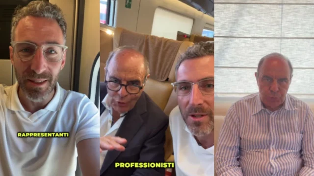 bruno vespa criticato giornalista treno sbotta video