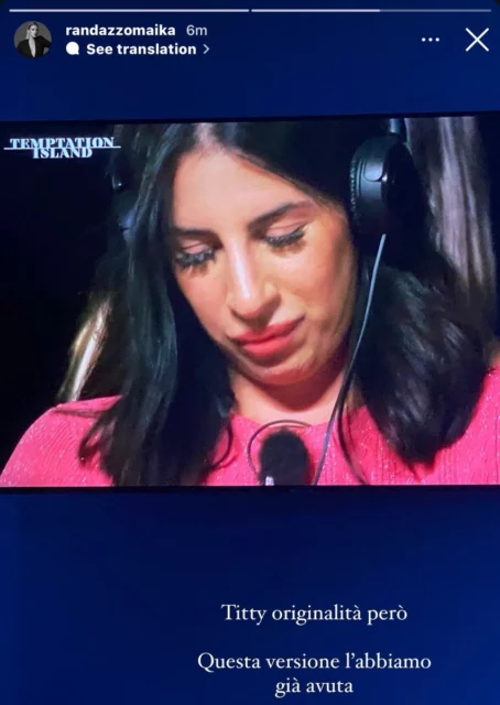 La frecciatina di Maika Randazzo a Titty di Temptation Island