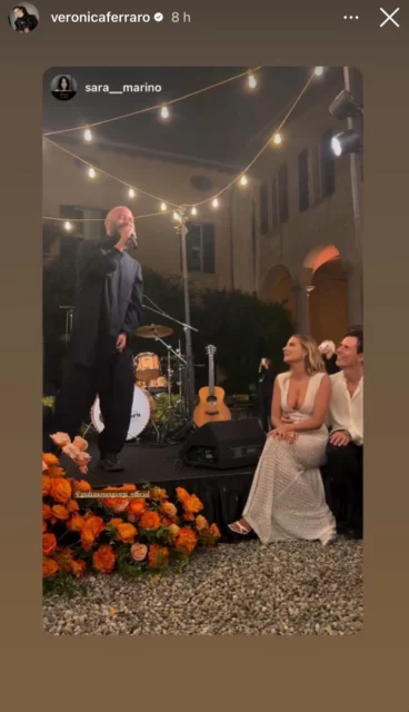 Giuliano Sangiorgi al matrimonio di Veronica Ferraro e Davide Simonetta