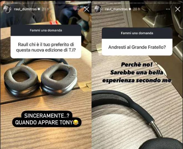 Le storia Instagram di Raul Dumitras