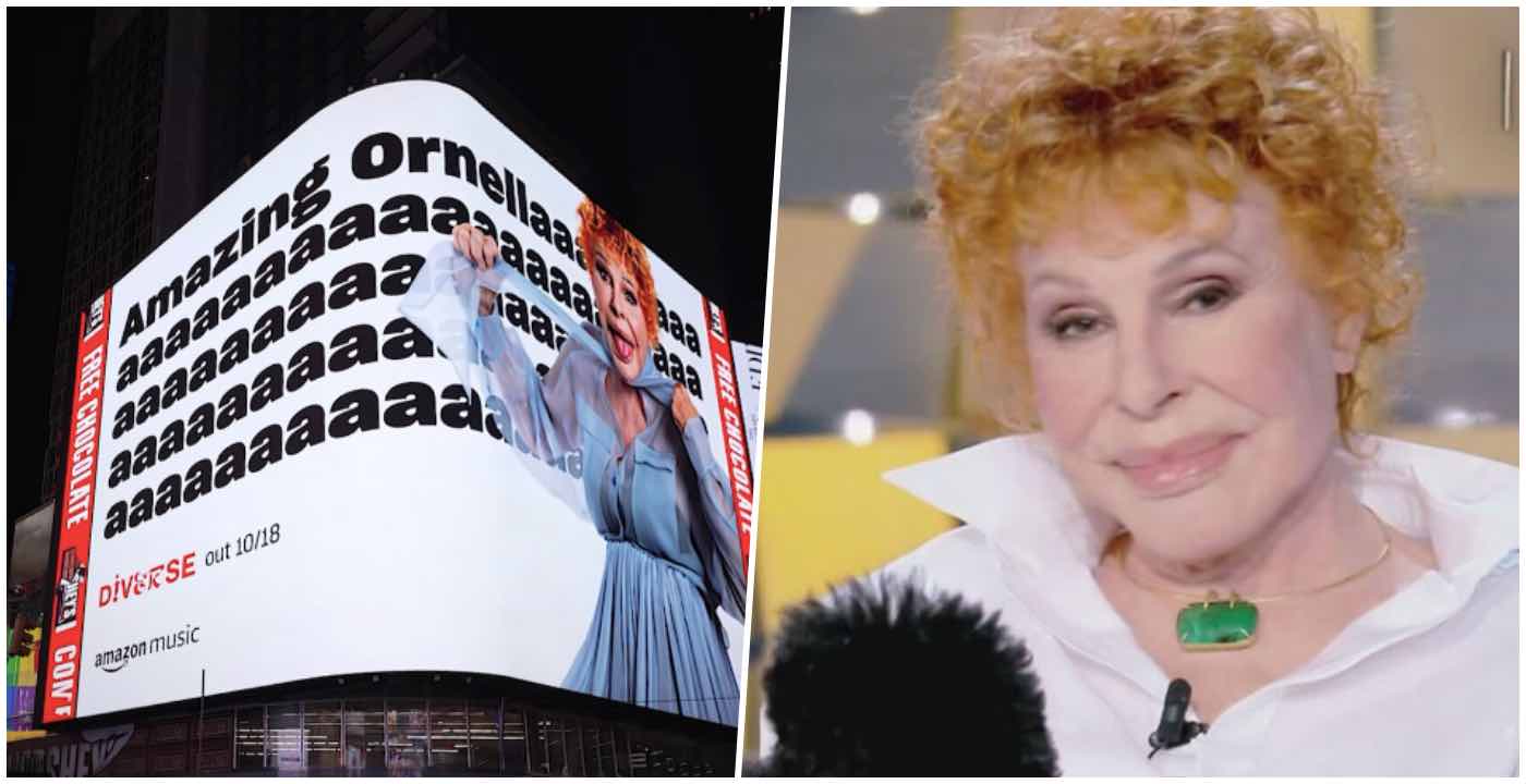 Ornella Vanoni compie 90 e viene omaggiata a Time Square sui cieli di New York