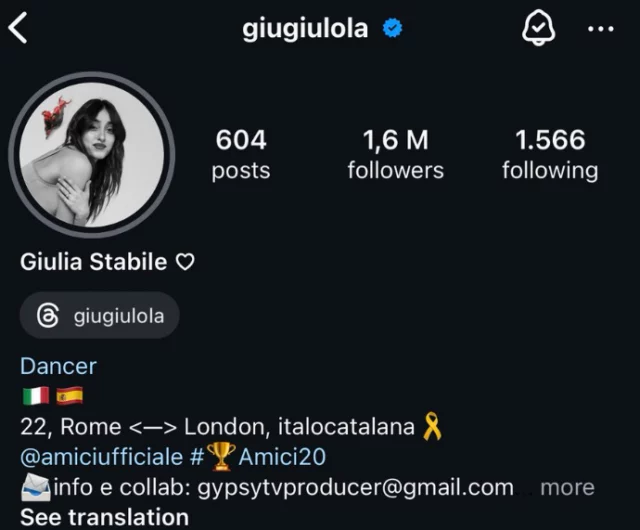 Giulia Stabile lascia Amici? 