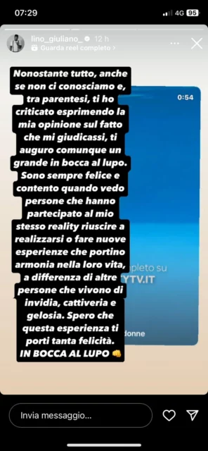 Il commento di Lino Giuliano sul trono di Martina De Ioannon