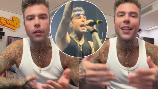 fedez senza autotune concerto video replica polemiche