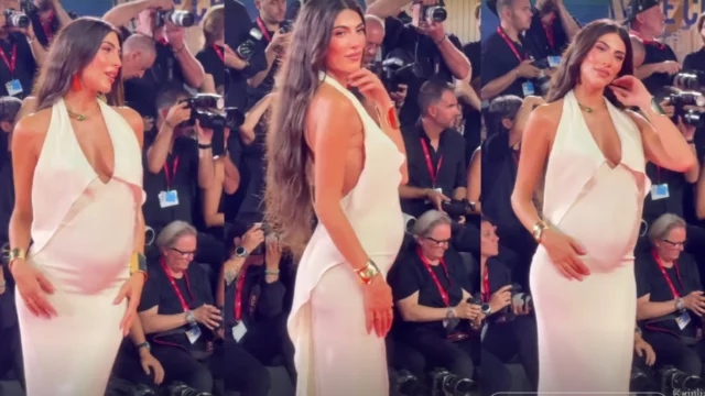 giulia salemi red carpet venezia pancione video