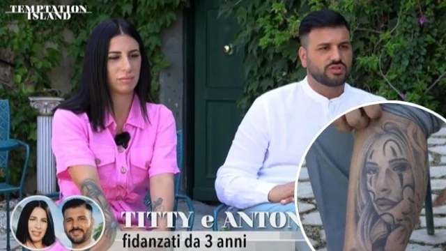 Temptation Island, Antonio ha tatuato il volto della fidanzata Titty