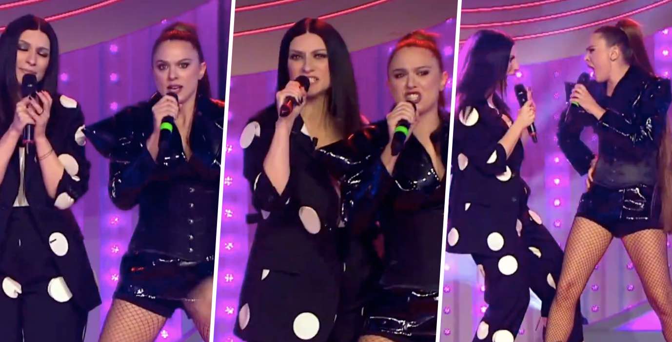 Laura Pausini duetta con l’Annalisa del Gialappa Show mixando La solitudine e Bellissima (VIDEO)