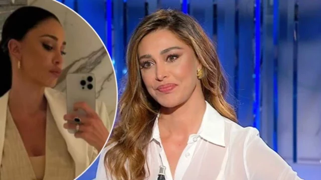 Belen Rodriguez va a cena con Angelo, poi viene beccata con un altro uomo