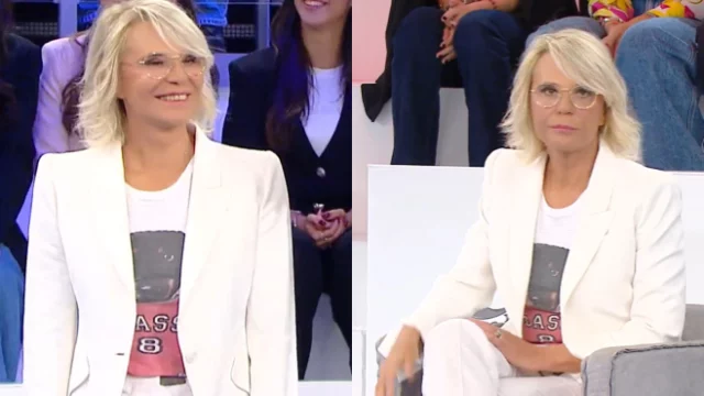 Maria De Filippi marca e prezzo look della terza puntata di Amici 24