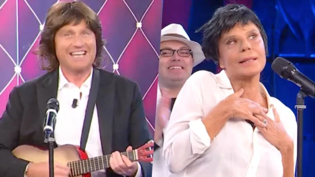 Maria De Filippi e Rudy Zerbi imitano i Ricchi e Poveri