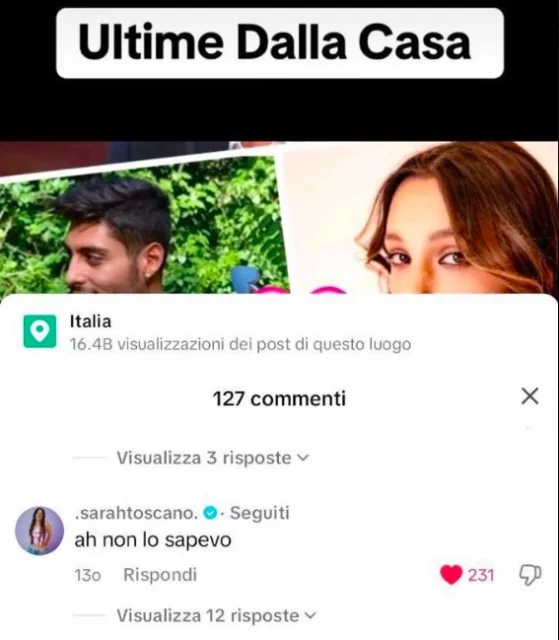 Il commento di Sarah Toscano sulla fake news