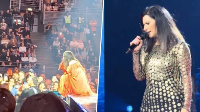 Laura Pausini, due fan litigano al concerto e lei interviene (VIDEO)