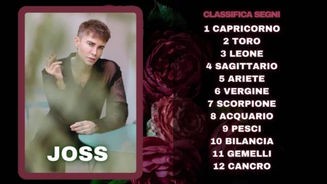 Oroscopo di Joss dal 25 novembre al 1 dicembre: classifica segni