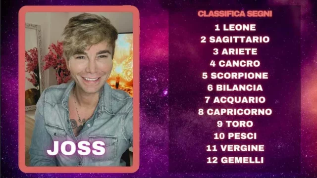 Oroscopo di Joss dal 4 al 10 novembre: classifica settimana