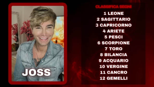 Oroscopo di Joss dall'11 al 17 novembre: classifica settimana