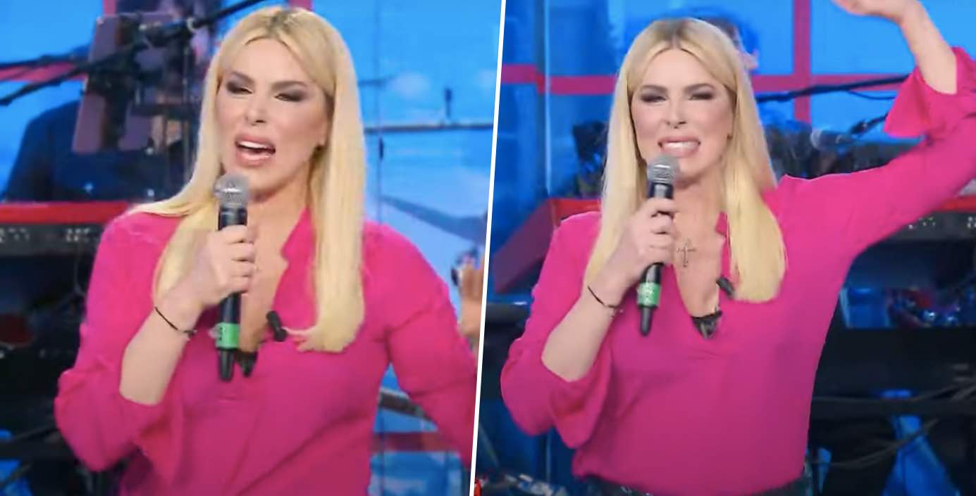 Loredana Lecciso riporta in TV la sua hit “Si vive una volta sola” e il video è già un cult