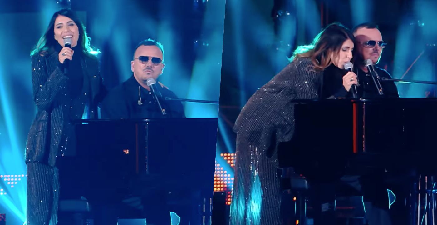 Giorgia duetta con Gigi D’Alessio durante la finale di X Factor