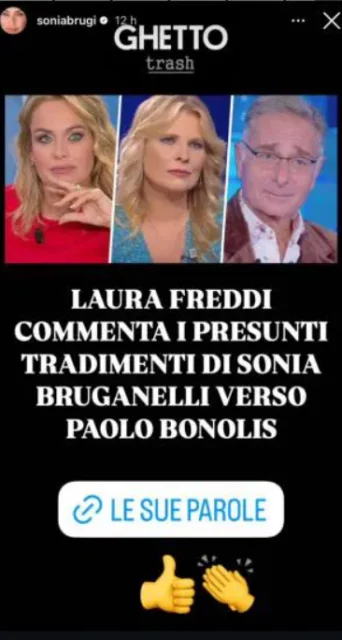 La reazione di Sonia Bruganelli