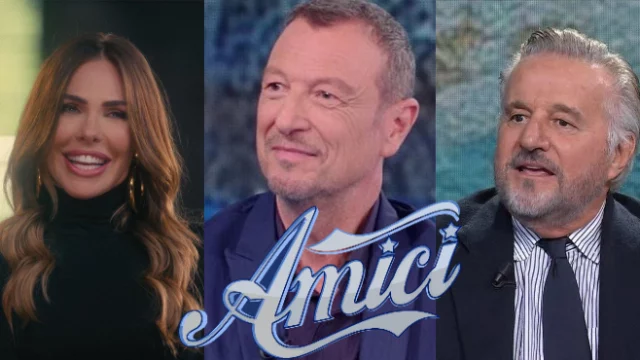 Amici 24, Amadeus verso la giuria con Ilary Blasi e De Sica