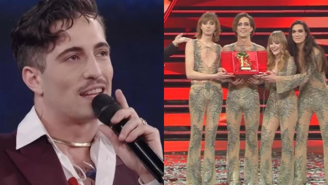 Damiano David ringrazia Sanremo ma la foto suscita polemica