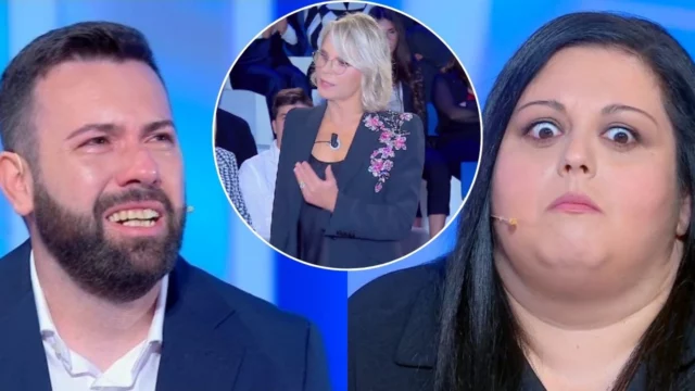 maria de filippi riprende andrea piange c'è posta per te