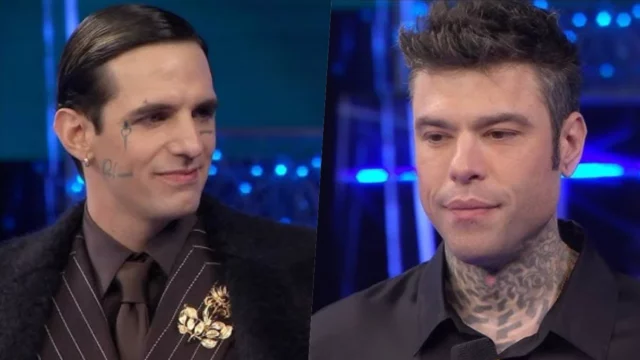 Fedez e Achille Lauro vicini nella cover di Sorrisi di Sanremo 2025