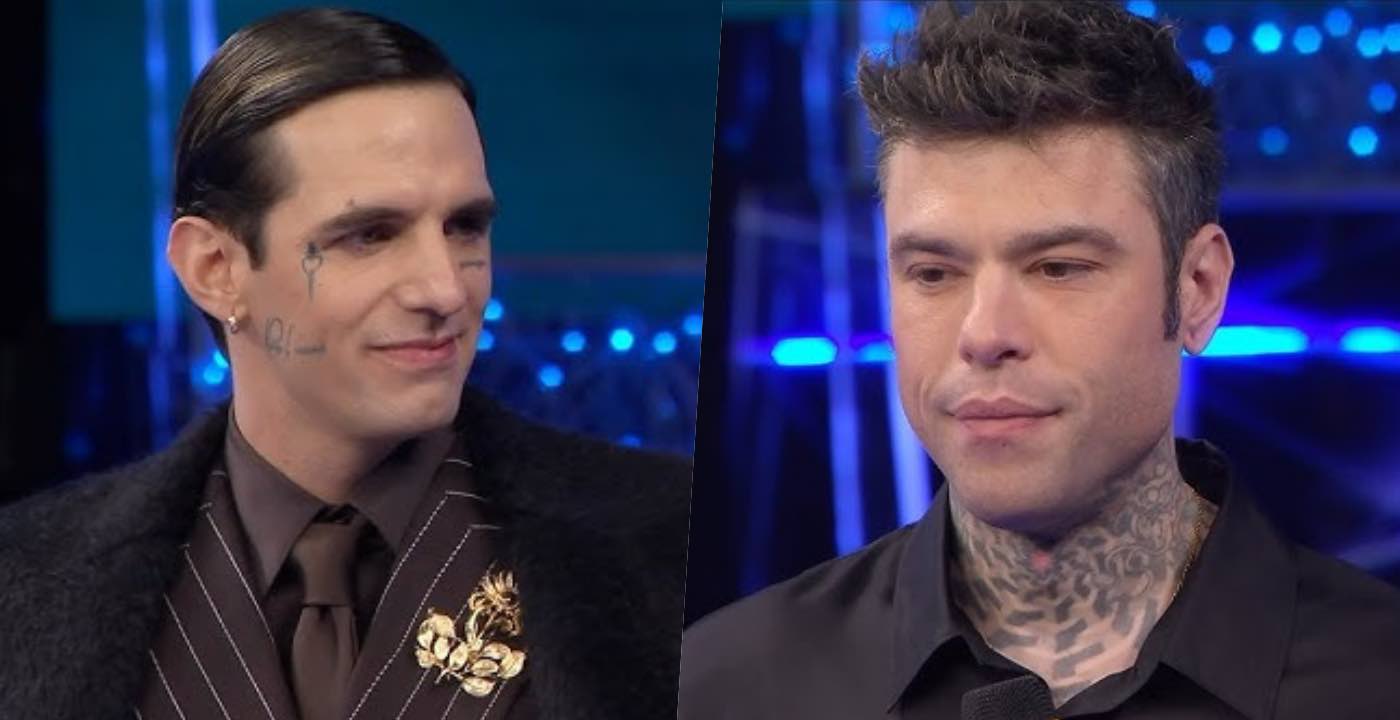 Fedez e Achille Lauro vicini nella cover di Sorrisi di Sanremo 2025