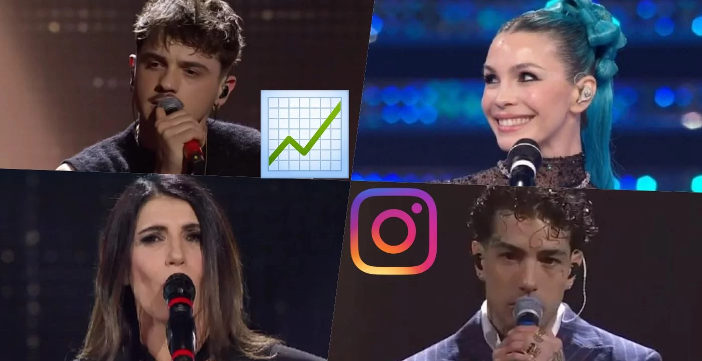 Sanremo 2025, i Big che hanno guadagnato più follower su Instagram