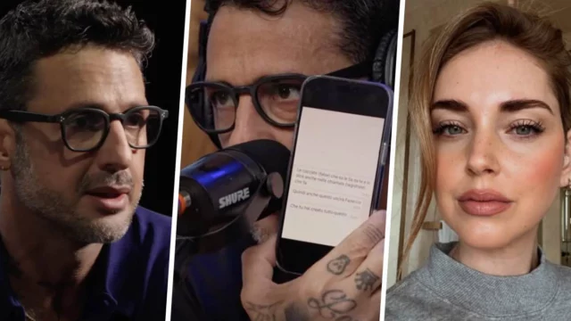 Fabrizio Corona mostra i messaggi inviati da Chiara Ferragni a Fedez dopo gli scoop