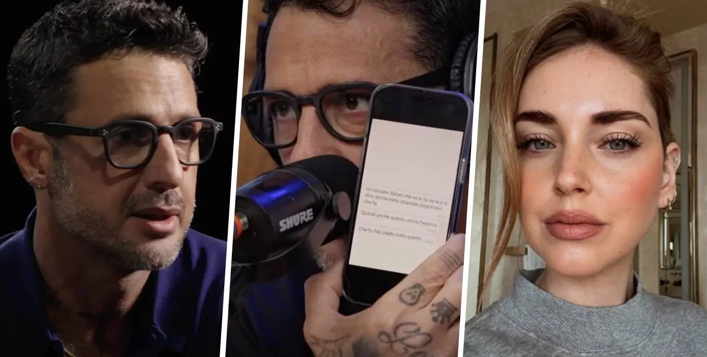 Fabrizio Corona mostra i messaggi che Chiara Ferragni avrebbe inviato a Fedez dopo i recenti gossip