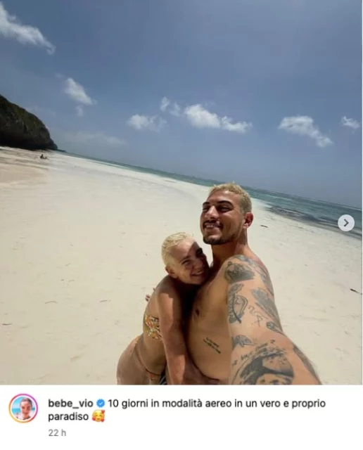 La foto Instagram di Bebe Vio con il fidanzato Gianmarco Viscio