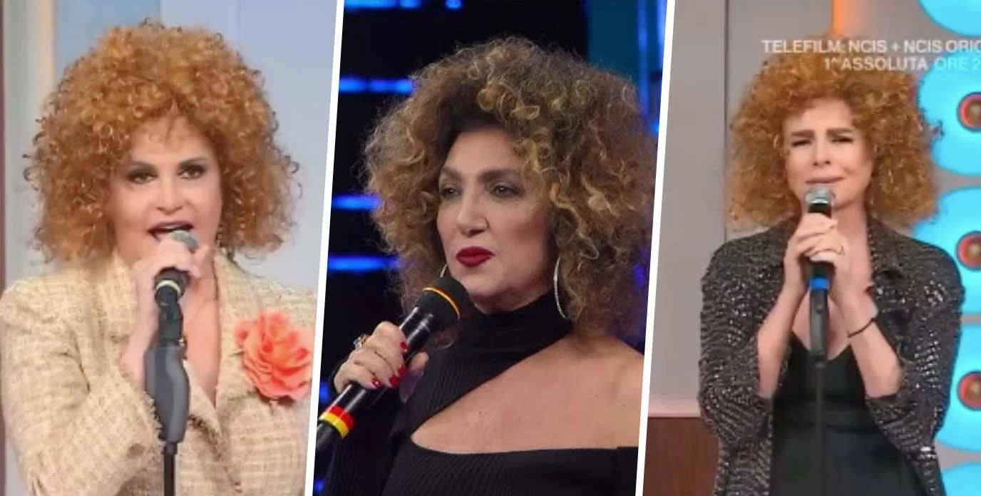 Simona Ventura e Paola Perego diventano Marcella Bella e cantano la sua canzone di Sanremo