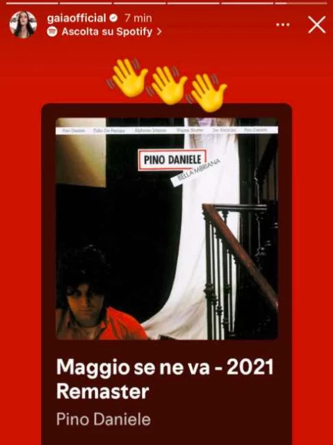 Storia Instagram di Gaia Gozzi