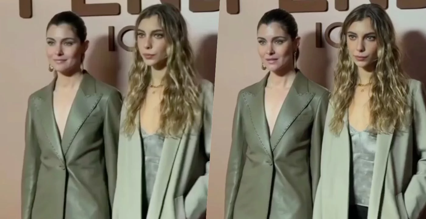 Vittoria Puccini alla Fashion Week insieme alla figlia Elena