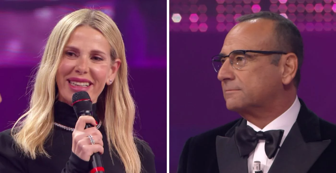 Alessia Marcuzzi a Sanremo definita “cringe e fuori luogo”, Carlo Conti commenta le dure critiche