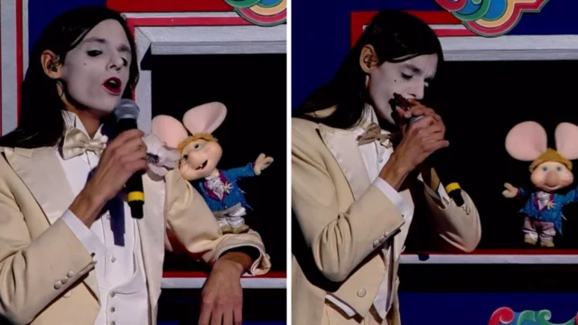 lucio corsi duetta topo gigio sanremo 2025