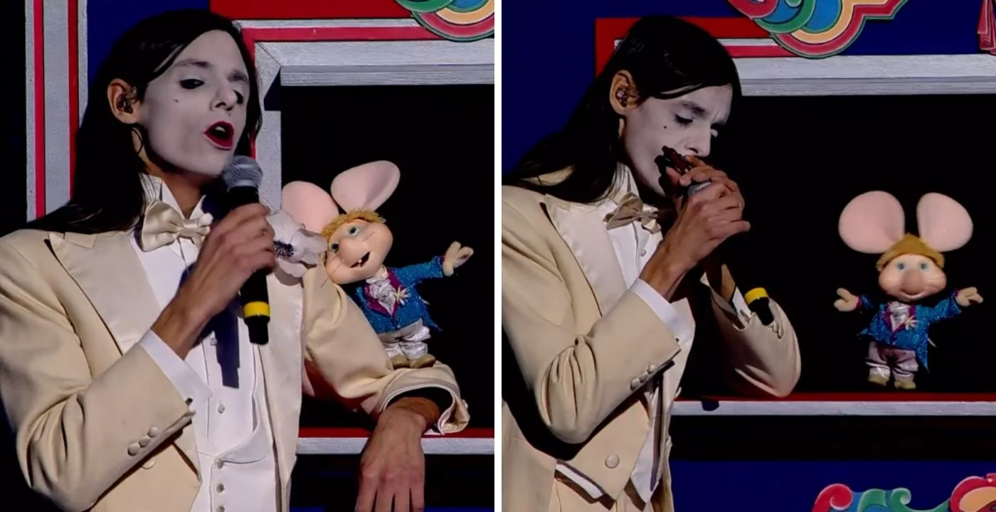 Lucio Corsi duetta con Topo Gigio a Sanremo 2025 (VIDEO)