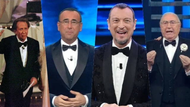 Sanremo, classifica conduttori che hanno presentato più edizioni